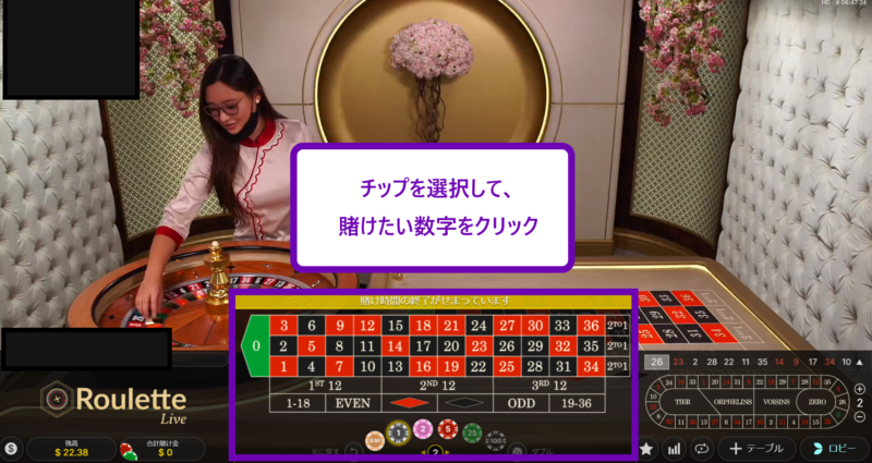 roulette how to play ライブカジノ ルーレットの遊び方