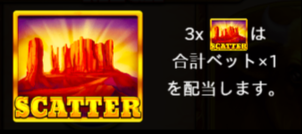 scatter Wolf Gold(ウルフゴールド)スキャターシンボル(フリースピンシンボル)